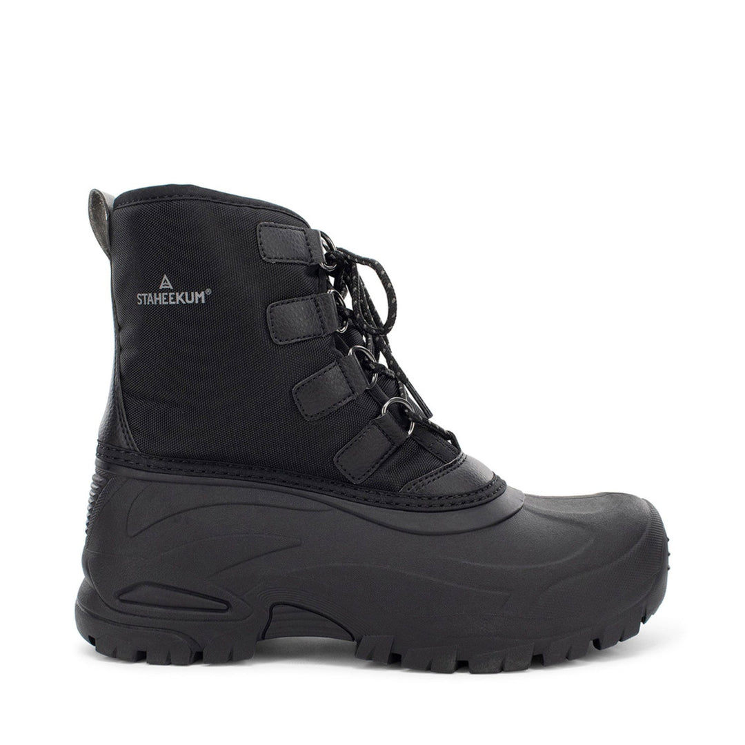 Men's Cold Weather Snow Boot - Black - Staheekum