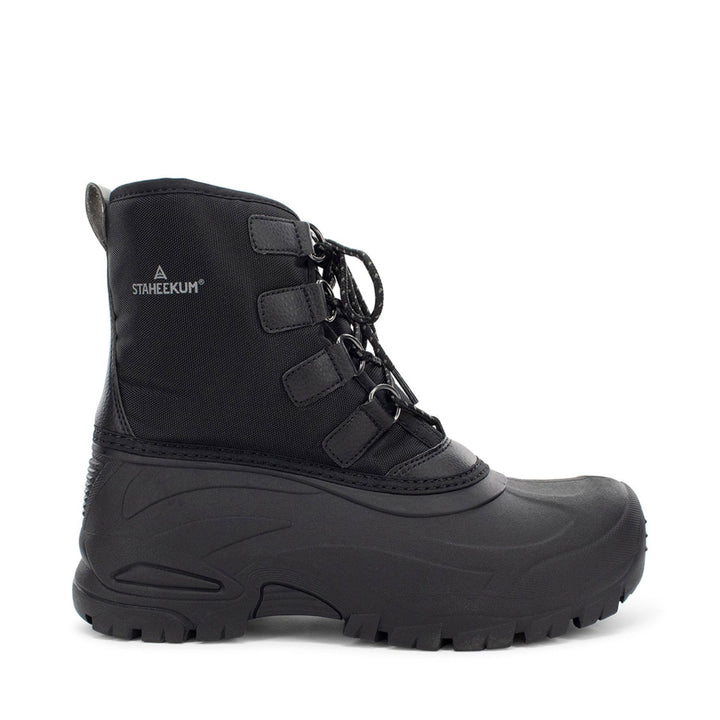 Men's Cold Weather Snow Boot - Black - Staheekum