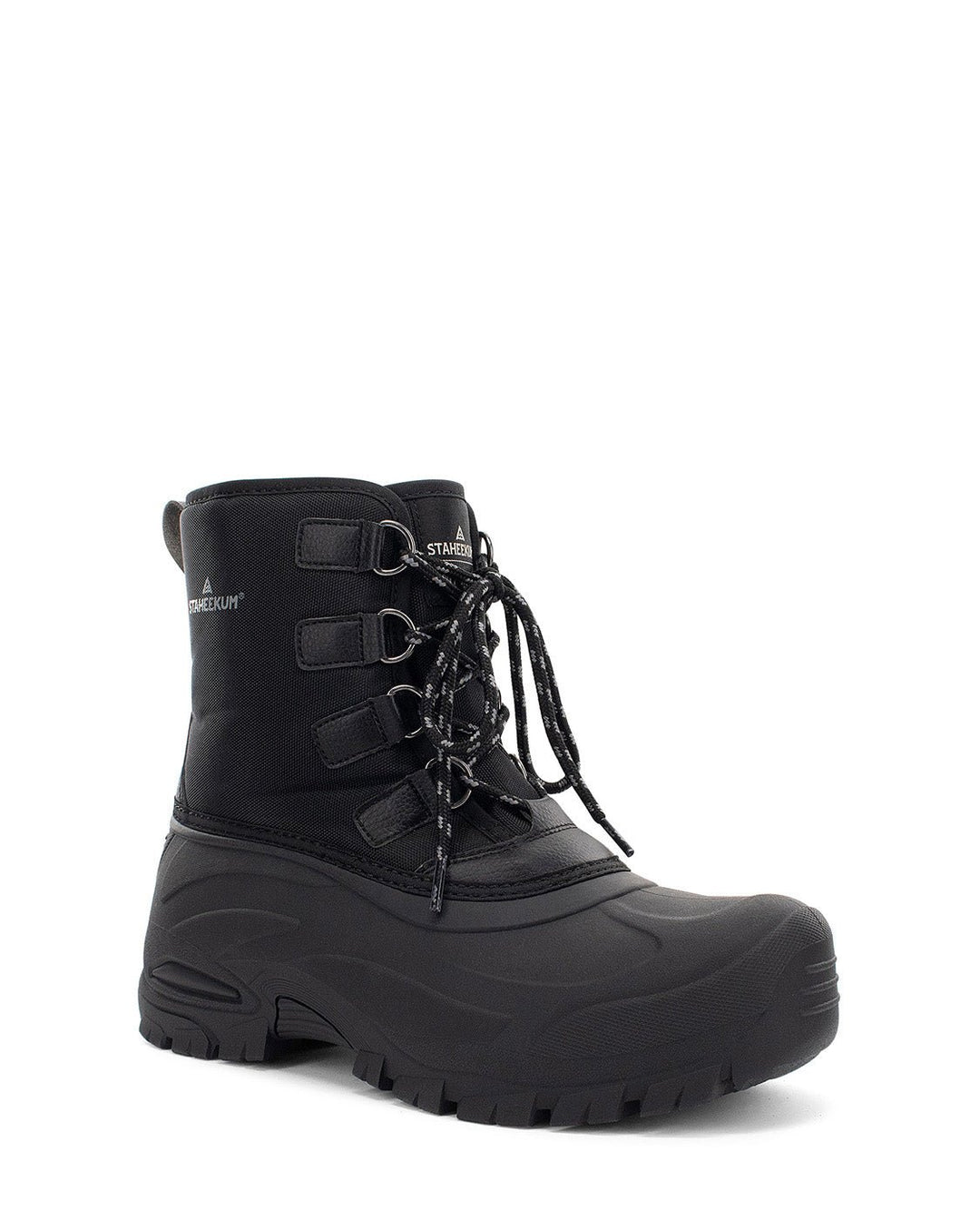 Men's Cold Weather Snow Boot - Black - Staheekum