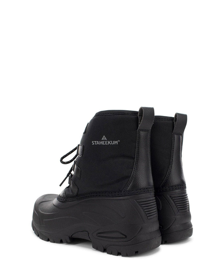 Men's Cold Weather Snow Boot - Black - Staheekum