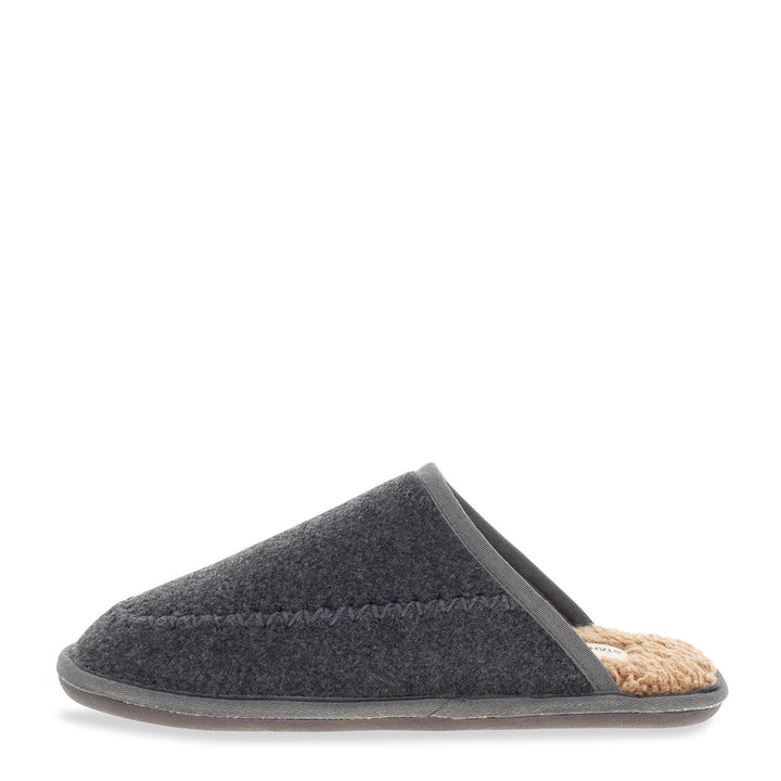 Men's Log Cabin Slipper - Charcoal