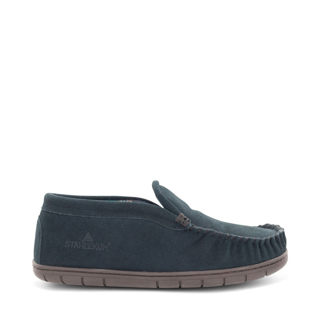 Men's Trapper Flannel Slipper - Navy - Staheekum