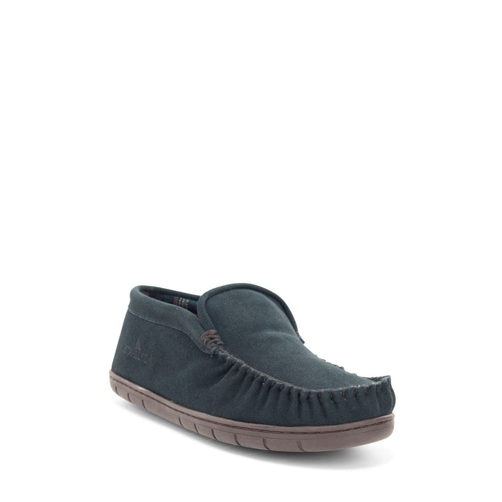 Men's Trapper Flannel Slipper - Navy - Staheekum