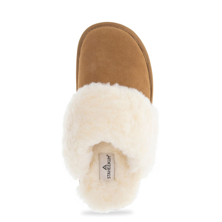 Women's Cozy Slide Slipper - Wheat