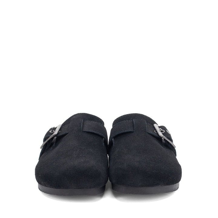 Women's Crescent Buckle Clog - Black - Staheekum