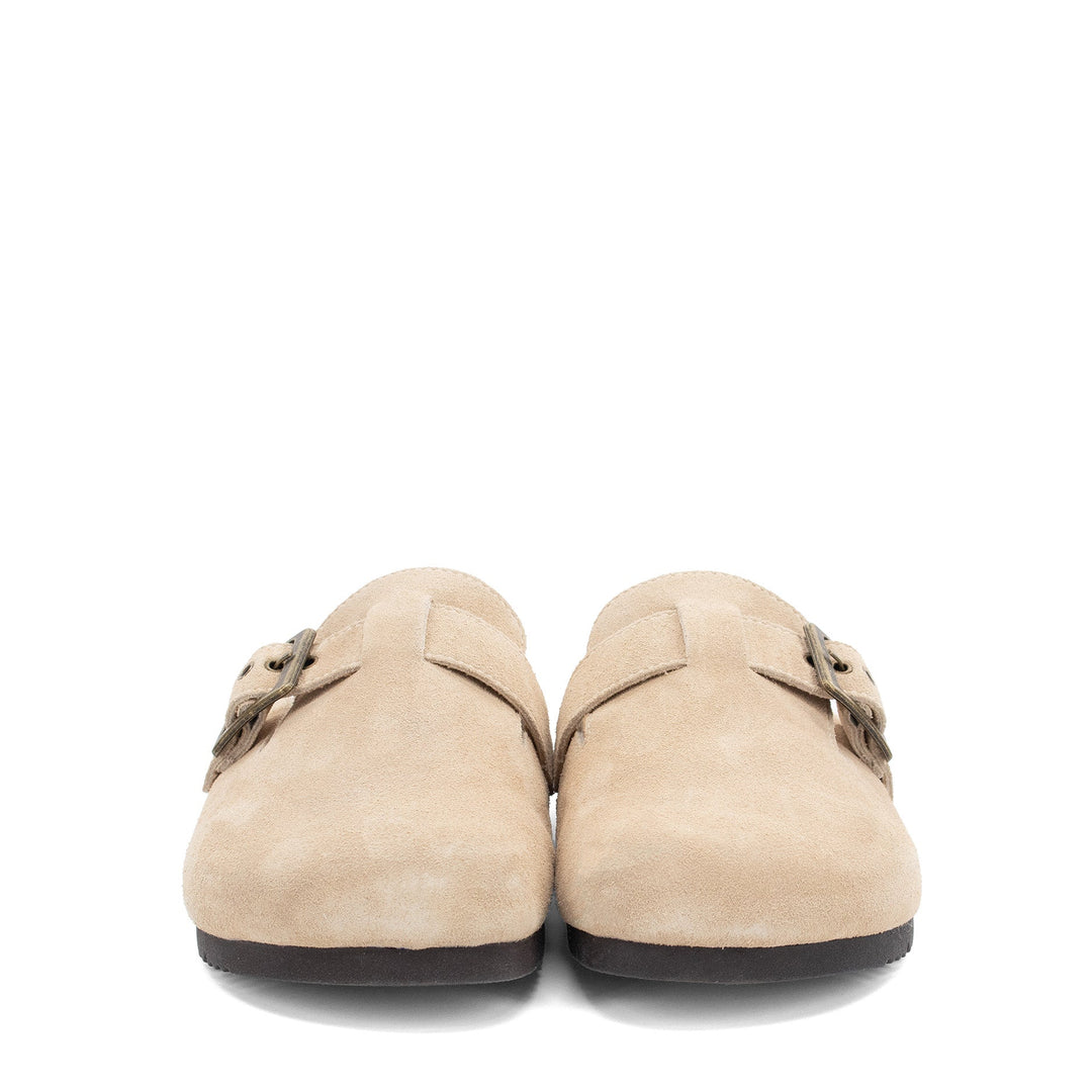 Women's Crescent Buckle Clog - Sand - Staheekum