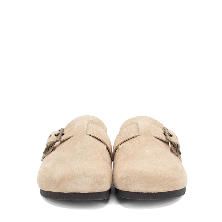 Women's Crescent Buckle Clog - Sand - Staheekum