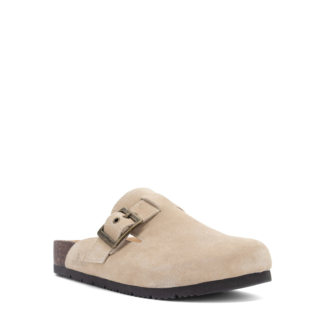 Women's Crescent Buckle Clog - Sand - Staheekum