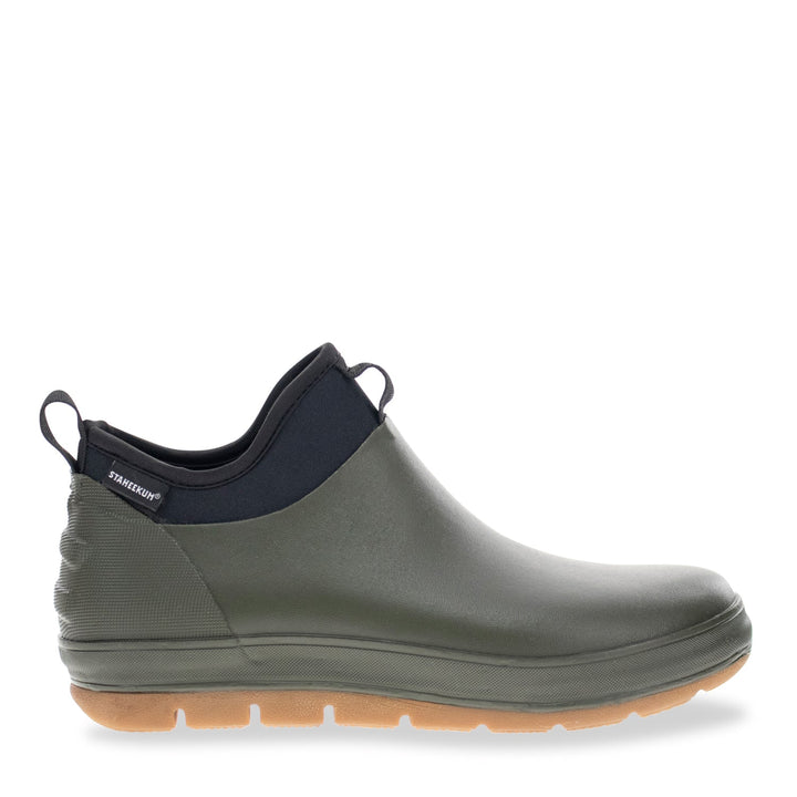 Men's Neoprene Ankle Rain Boot - Olive - Staheekum