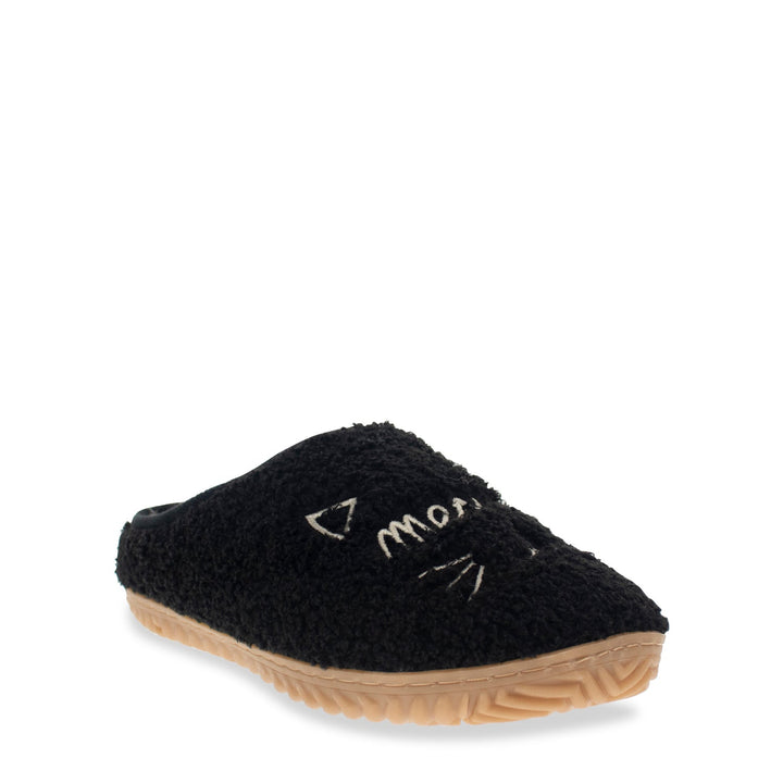 Unisex Graphic Meowzzer Cat Slipper - Black - Staheekum