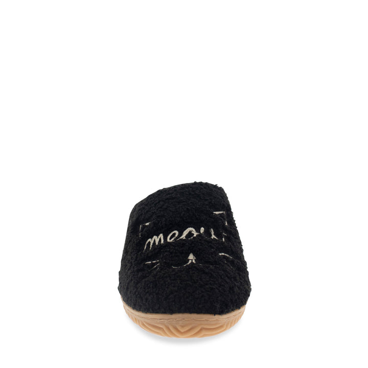 Unisex Graphic Meowzzer Cat Slipper - Black - Staheekum