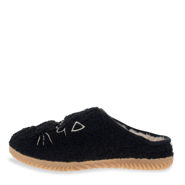 Unisex Graphic Meowzzer Cat Slipper - Black - Staheekum